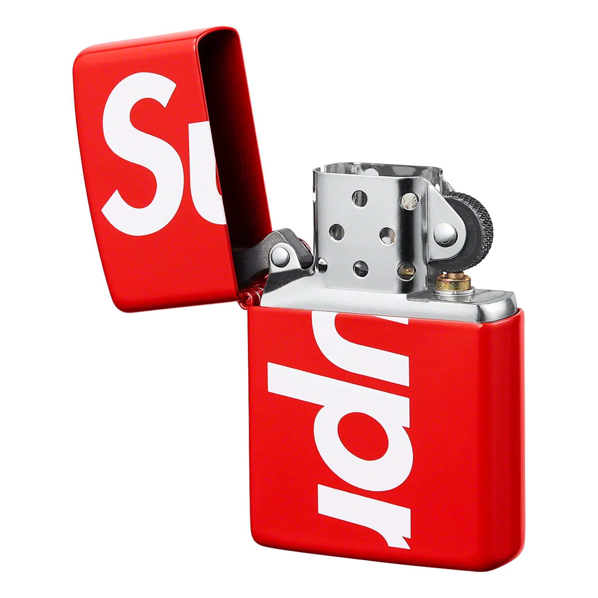 Front View of Supreme Supreme Red Zippo